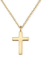 Colier placat cu aur cu cruce ERN-LILCROSS-G (lănțișor, pandantiv)