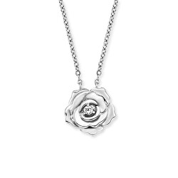 Bájos ezüst nyaklánc rózsával ERN-ROSE-ZI