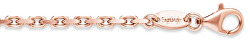 Rózsaszín aranyozott ezüst lánc ERNA-48-15R