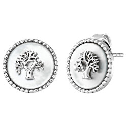 Orecchini in argento con perla Albero della Vita ERE-LILTREE-PE