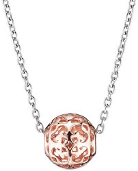 Stříbrný bicolor náhrdelník s kuličkou ERN-ORNABALL-R