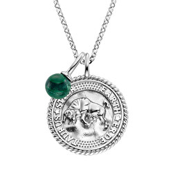 Stříbrný náhrdelník Býk ERN-TAURUS-MLZI (řetízek, přívěsek)