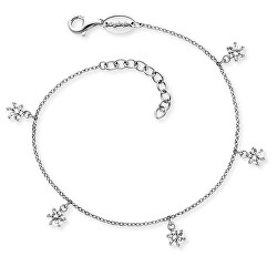 Bracciale in argento con zirconi trasparenti Shiny ERB-SHINY-05-ZI