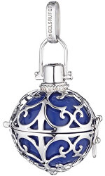 Stříbrný přívěsek Andělský zvonek s modrou rolničkou ER-07