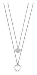 Dvojitý ocelový náhrdelník s přívěsky Lana ESNL01432142