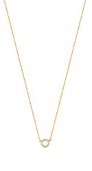 Elegantní pozlacený náhrdelník se zirkony ESNL01561242