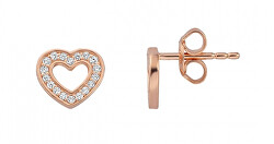 Romantische Bronze Ohrringen mit Zirkonen ESER02511300