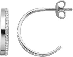 Stříbrné náušnice kroužky s krystaly ESER00941100