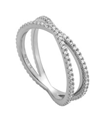Stříbrný prsten se zirkony ESRG010611