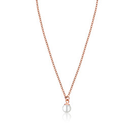 Elegantní bronzový náhrdelník s perlou WN1021R