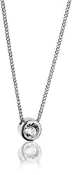 Elegantný oceľový náhrdelník s kryštálom WN1010S