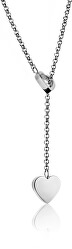 Elegantný oceľový náhrdelník so srdiečkom WN1007S