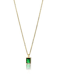 Elegantný pozlátený náhrdelník so zirkónom Angela EWN23082G