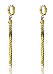 Orecchini lunghi fashion in acciaio placcato in oro Destiny EWE23158G
