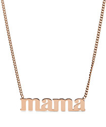 Pozlacený ocelový náhrdelník s nápisem MAMA JF03156791