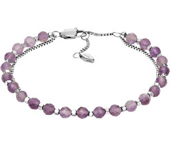 Bellissimo bracciale doppio in acciaio con perline JF04685040