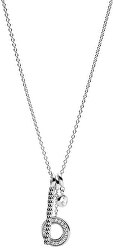 Strieborný náhrdelník s príveskami JFS00476040