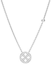 Třpytivý stříbrný náhrdelník Romantic JFS00527040
