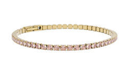 Tenisový náramek s růžovými krystaly Swarovski SB-ROSALINETENNIS-G