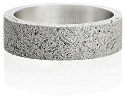 Moderní betonový prsten Simple Fragments Edition ocelová/šedá GJRUFSG001