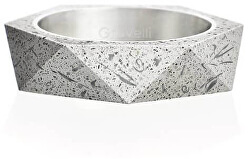 Stylový betonový prsten Cubist Fragments Edition ocelová/šedá GJRUFSG005