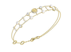Dvojitý pozlacený náramek Tiny Pearly JUBB05512JWYG