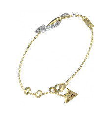 Elegantní bicolor náramek se zirkony Twist JUBB05067JWYGRH