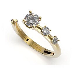 Elegante anello aperto con zirconi Sunburst JUBR01408JWYG
