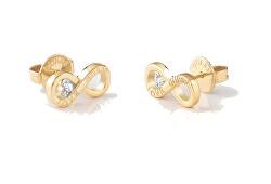 Krásné pozlacené náušnice Nekonečno Studs Party JUBE02182JWYGT/U