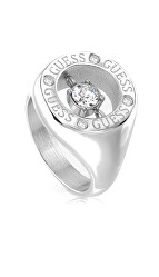 Módny oceľový prsteň s kryštálmi Solitaire JUBR01465JWRH
