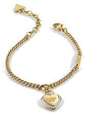 Brățară la modă placată cu aur Fine Heart JUBB01422JWYGS
