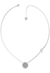 Nadčasový ocelový náhrdelník s krystaly Round Harmony JUBN01155JWRH