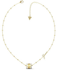 Nadčasový pozlacený náhrdelník s přívěsky Round Harmony JUBN01153JWYGT/U