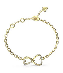 Raffinato bracciale in acciaio con cuori Mon Amour JUBB04618JWYG