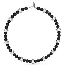Pánský korálkový náhrdelník Edgy Styles JUMN04056JWSTBKT/U