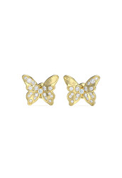 Charmante vergoldete Ohrringe Schmetterlingen Chrysalis JUBE04108JWYGT/U