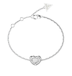 Půvabný náramek Srdíčko s krystaly L.O.V.E. JUBB05461JWRH