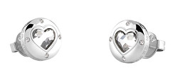 Orecchini romantici in acciaio Rolling Hearts JUBE03349JWRHT