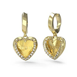 Orecchini romantici placcati in oro Mon Amour JUBE04608JWYGT/U