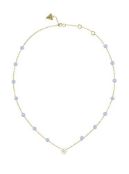 Slušivý pozlátený náhrdelník s jadeitom Natural Stones JUBN03073JWYGAQT/U