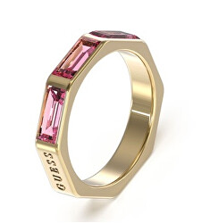 Slušivý prsten s růžovými kubickými zirkony JUBR03174JWYGFC