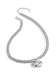 Stylový ocelový náhrdelník Fancy JUBN01119JWRHCLT/U