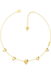 Zamilovaný pozlacený náhrdelník Guess is for lovers UBN70029