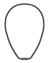 Collana con perle in acciaio nero Sphere 1580657