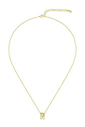 Modische vergoldete Halskette mit Kristallen Lyssa 1580347