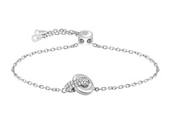 Něžný ocelový náramek s krystaly Live Precious 1580756