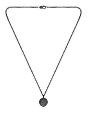 Pánský černý náhrdelník z oceli Double B 1580762