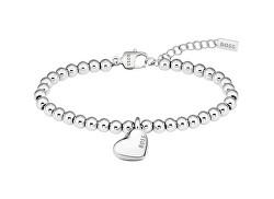 Bracciale romantico in acciaio da donna Beads 1580642