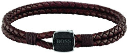 Stilvolles braunes Lederarmband 1580048