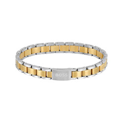Stylový bicolor náramek pro muže Metal Links Essentials 1580195